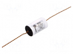Capacitor: copper-polypropylene | 0.22uF | 600VDC | &plusmn;2% | &Oslash;25x39mm