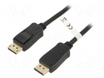 Cable | DisplayPort plug,both sides | PVC | DisplayPort 1.2 | 1m