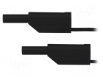 Test lead | 10A | banana plug 2mm,both sides | Len: 1m | black