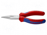 Pliers | flat,elongated | 140mm