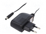 Power supply: switching | mains,plug-in | 12VDC | 500mA | 6W | 75%
