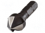 Countersink | 12mm | tinware,wood,plastic | high speed steel | 1/4"