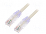 Patch cord | TX6&trade; PLUS,U/UTP | Cat: 6 | RJ45 plug,both sides | Cu | 3m