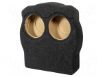 Car loudspeaker enclosure | MDF | black melange | 2x250m | BMW | 18l