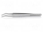 Tweezers | 120mm | for precision works,SMD | Blades: curved