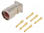 Connector: M23 | socket | PIN: 6 | female | crimped | straight | shielded