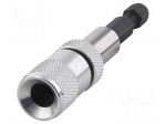 Holder | Socket size-inch: 1/4" | HEX 1/4" | Overall len: 72mm