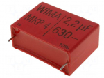 Capacitor: polypropylene | 2.2uF | Uoper: 630VDC | Uoper max: 630VDC