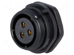 Connector: circular | socket | female | PIN: 3 | IP68 | SP21 | 30A | 500V