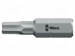 Screwdriver bit | Hex Plus key | HEX 3/8" | Socket size-inch: 1/4"