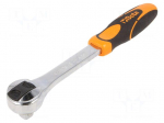 Wrench: rattle | 1/2" | 275mm | Teeth: 72