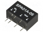 Converter: DC/DC | 1W | Uin: 9&divide;18VDC | Uout: 5VDC | Iout: 20&divide;200mA | SIP6