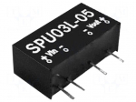 Converter: DC/DC | 3W | Uin: 4.5&divide;5.5VDC | Uout: 12VDC | Iout: 250mA | SIP