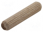 Assembly stud | wood (beech) | &Oslash;: 8mm | L: 40mm | 150pcs.