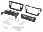 Radio frame | Seat,VW,&Scaron;koda | 2 DIN | black gloss