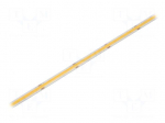 COB LED tape | white warm | LED/m: 320 | 8mm | IP65 | 8W/m | CRImin: 90