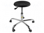 Stool | ESD | Seat dim: &Oslash;345mm | 510&divide;695mm | max120kg | Rsurf: 0.1&divide;1M&Omega;