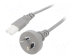 Cable | 2x0.75mm2 | AS/NZS 3112 (I) plug,IEC C7 female | PVC | 3m