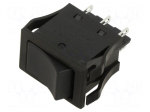 ROCKER | DPDT | Pos: 2 | ON-ON | 10A/250VAC | 10A/30VDC | black | none | JW