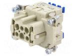 Connector: HDC | contact insert | female | 16A | 500V | Han&reg; ES Press