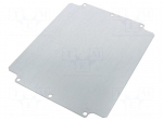 Mounting plate | steel | W: 215mm | L: 264mm | Thk: 1.5mm | Plating: zinc