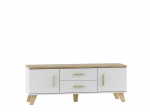 Cama RTV stand LOTTA 140cm white + sonoma oak