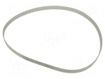 Timing belt | T2.5 | W: 12mm | H: 1.3mm | Lw: 650mm | Tooth height: 0.7mm