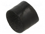 Heat shrink boot | angular,glued | 18mm | black | -75&divide;150&deg;C | RAYCHEM