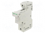 Fuse base | 14x51mm | for DIN rail mounting | 50A | Poles: 1