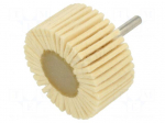 Grinding pin | felt | flap | for polishing metals | Holder: plunger