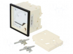 Ammeter | on panel | I AC: 0&divide;10A | True RMS | Class: 1.5 | 40&divide;72Hz | 600V