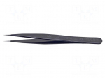 Tweezers | Blade tip shape: sharp | Tweezers len: 110mm | ESD