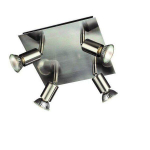 PHILIPS CARREA plate/spiral nickel 4x50W 230V gaismeklis