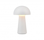 Trio Lennon LED table lamp white rechargeable gaismeklis R52176101 4017807496314