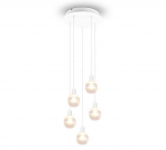 Trio-Lighting Mela  5-pc E14 matt white piekaramā lampa