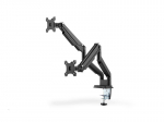 Digitus | Desk Mount | Universal Dual Monitor Mount with Gas Spring and Clamp Mount | Swivel