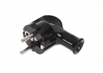 Pistikud ja pistikupesa plokid // Pistikud ja pistikupesad // Wtyczka kątowa z UCHEM z uziemieniem unischuko czarna WT-40-2