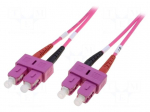 Fiber patch cord | OM4 | SC/PC,both sides | 3m | 50/125um | LSZH