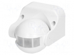 Motion sensor | wall mount | 230VAC | IP44 | 12m | Range: 10s&divide;7min | 180&deg;