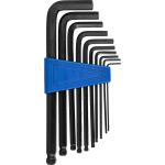 T&ouml;&ouml;riistad ja m&otilde;&otilde;teseadmed // K&auml;sit&ouml;&ouml;riistad ja k&auml;sit&ouml;&ouml;riistade komplektid // Klucze imbusowe kpl. szt.10,  z kulką 1,5-10mm