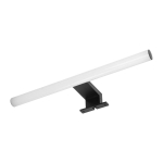 Uued tooted // PEEGEL LED 6W, lampa nad lustro, 540lm, 4000K, dł.40 cm, tworzywo sztuczne+akryl, czarna