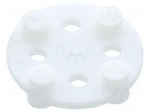 Insulating distance | polyamide | 2.5mm | natural | UL94V-2 | TO5