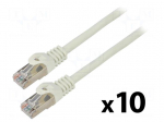 Patch cord | F/UTP | Cat: 6 | RJ45 plug,both sides | stranded | CCA