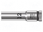 Socket | socket spanner | HEX 12mm | 1/2" | Socket bit length: 83mm