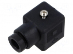 Connector: valve connector | plug | form A | 18mm | female | PIN: 4 | 10A