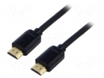 Cable | HDMI plug,both sides | PVC | HDMI 2.0 | 1m | black | Core: Cu