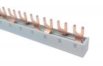 MCB busbar 16mm2, 3 phase, fork type, 210mm, 12 modules