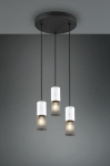 Tosh pendant 3xE27 black/antique white gaismeklis