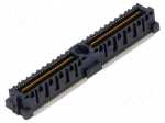 Connector: PCB to PCB | socket | male | PIN: 104 | QMS | vertical | SMT