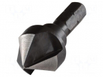 Countersink | 16mm | tinware,wood,plastic | high speed steel | 1/4"